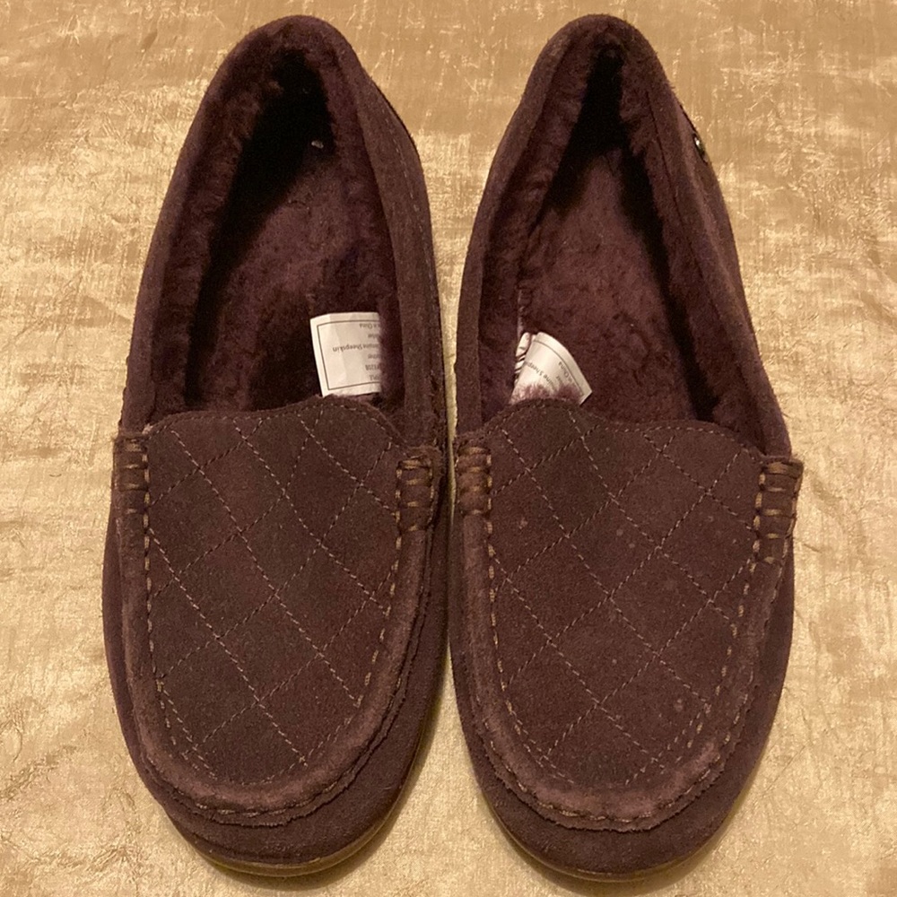 ABEO B.I.O.SYSTEM Sheepskin Loafers ALVENA Purple Suede